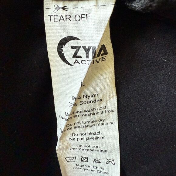 Zyia Active Black Hermosa Soft Cozy Jumpsuit Romper Exercise Workout Size Large - Picture 4 of 5